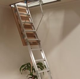 amboss attic aluminum ladder
